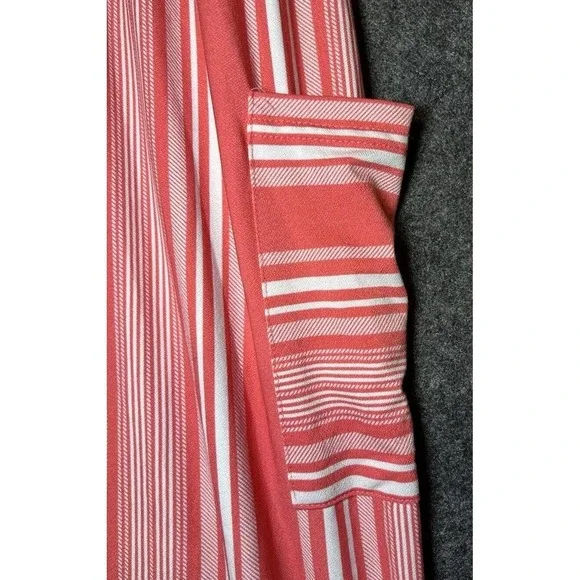 Bobbie Brooks Womens Size Small Sundress Pink White Striped Grannycore Beachy - Picture 6 of 10